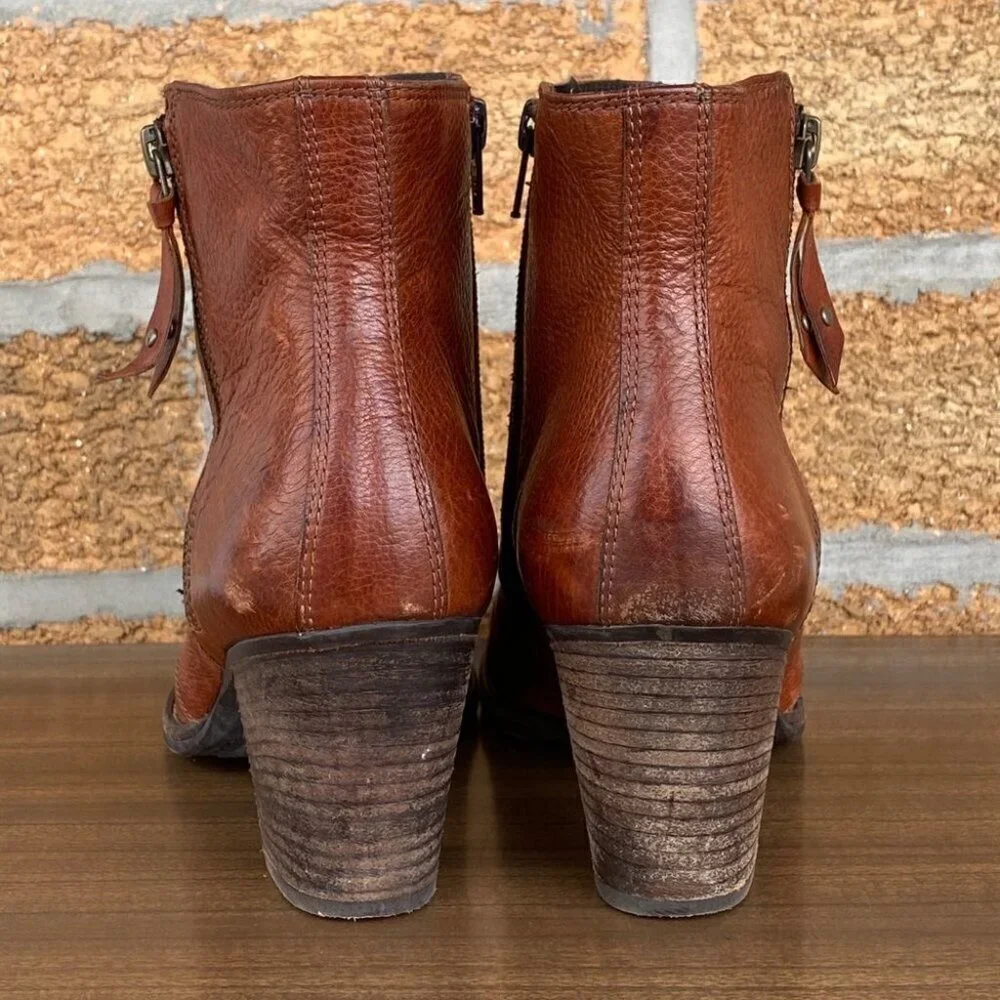 Paul Green Saddle Lea Natick Ankle Boot sz 9